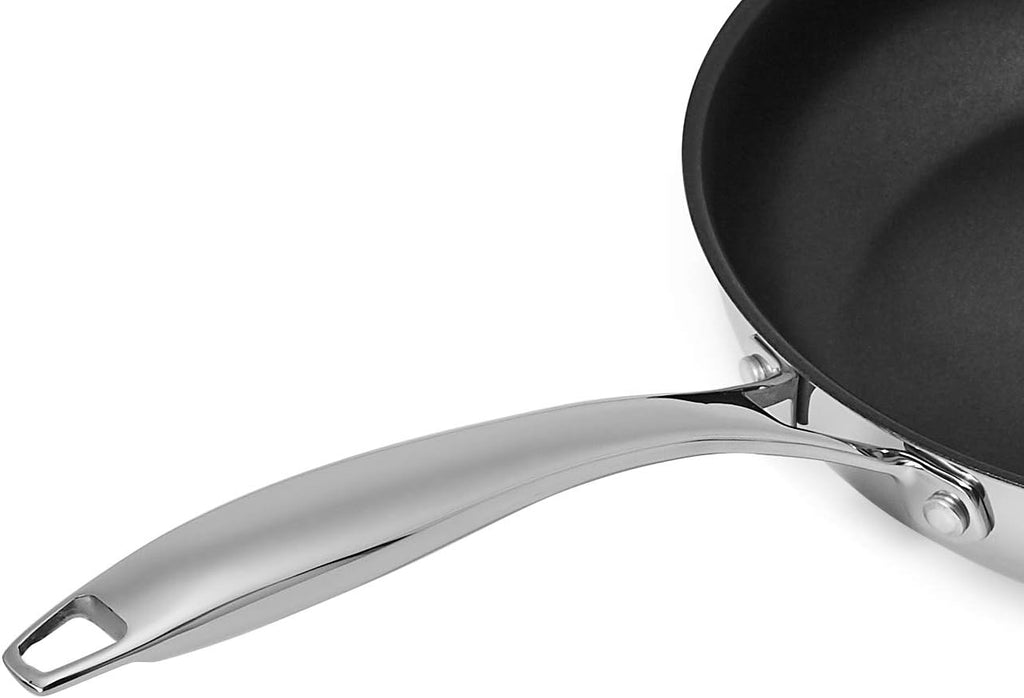 2-Piece Non-Stick Stainless Steel Fry Pan Set, 8-inch and 10-inch