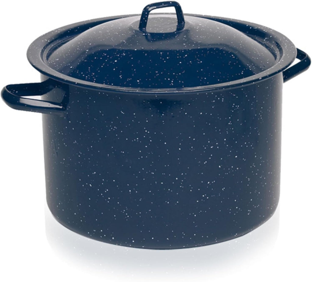 6.0qt Enamel Stock Pot, Blue
