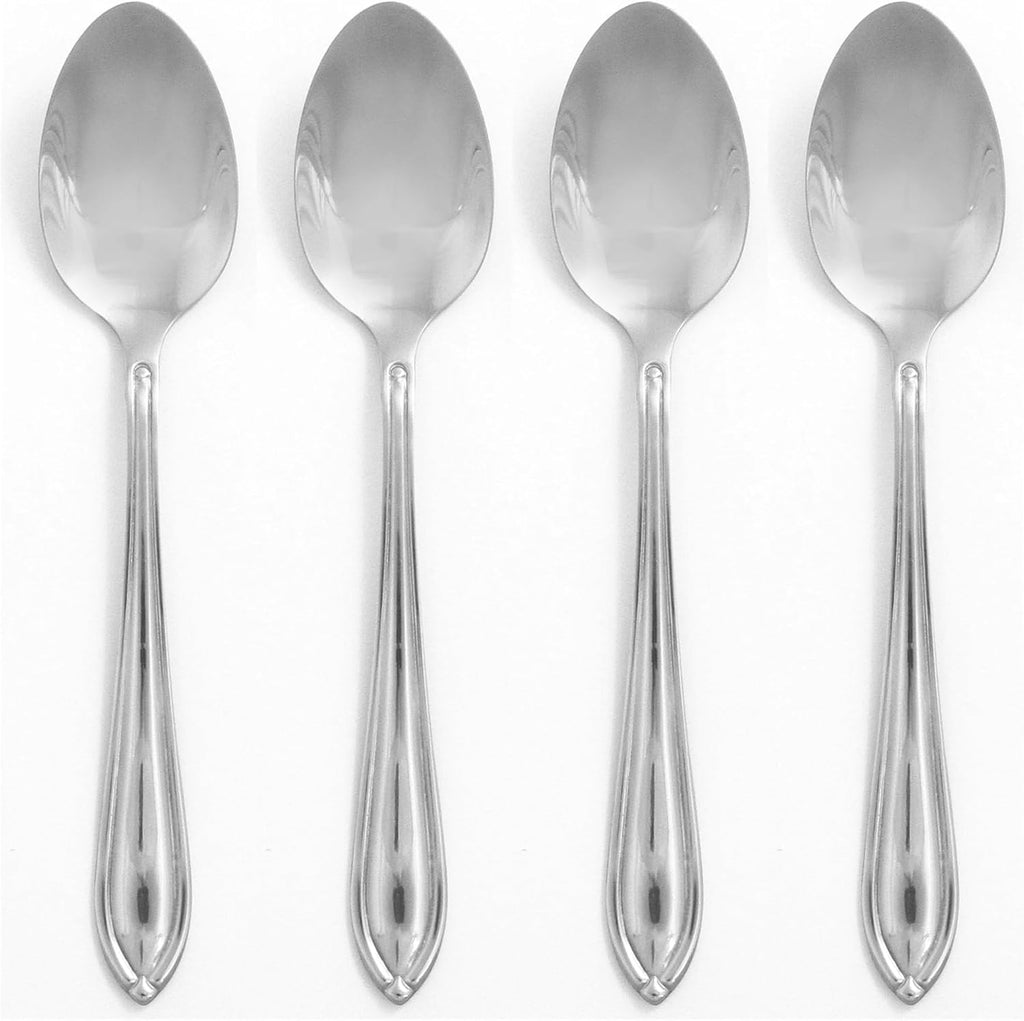 4 Pc Dinner Spoons, 0.35 LB, Metallic