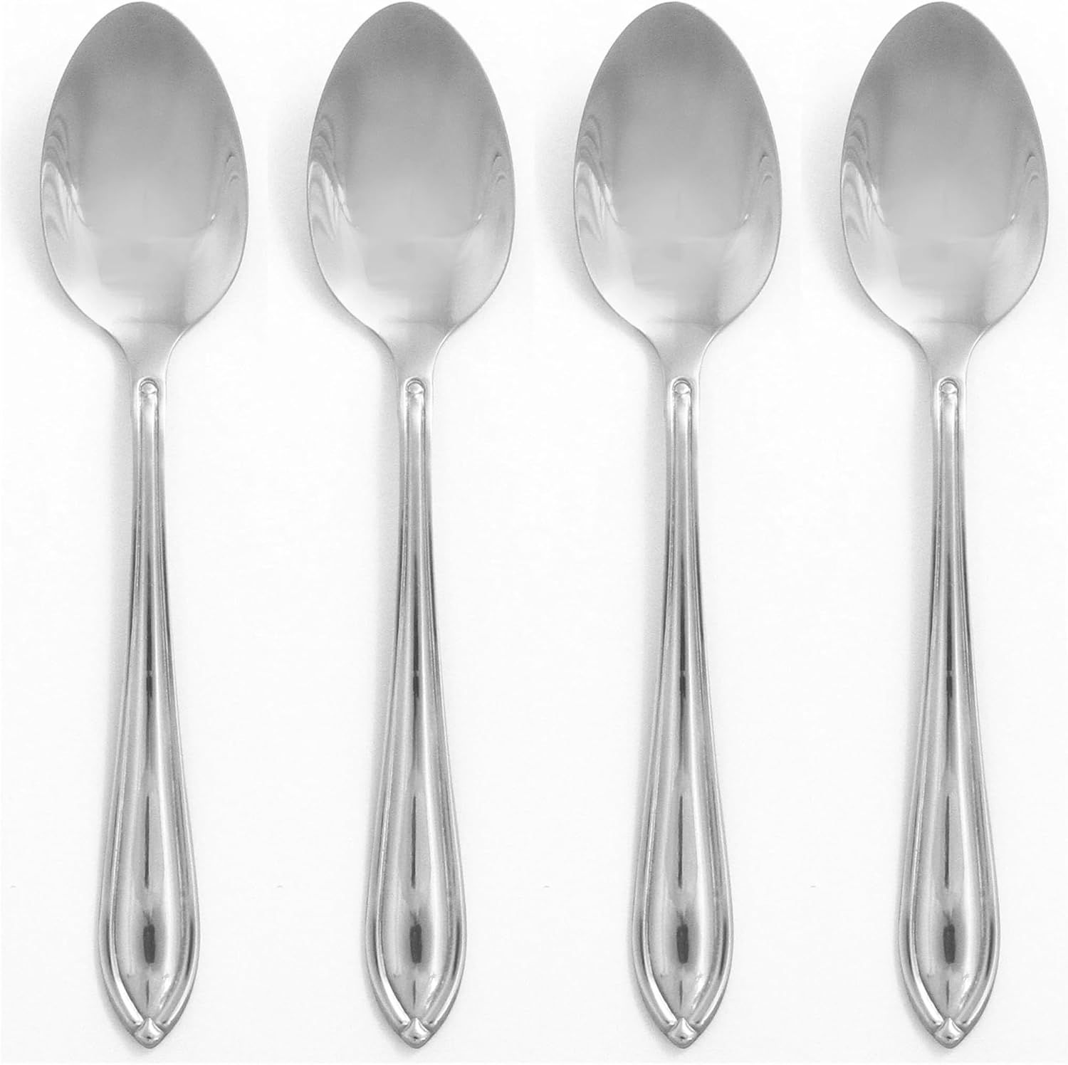 4 Pc Dinner Spoons, 0.35 LB, Metallic