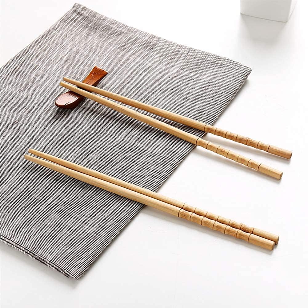 10-Pairs Nice and Good Chopsticks Wooden Reusable Set Travel Chopsticks With Case Reusable Chinese Korean Japanese Bamboo Portable Chopsticks Utensil Dishwasher Safe