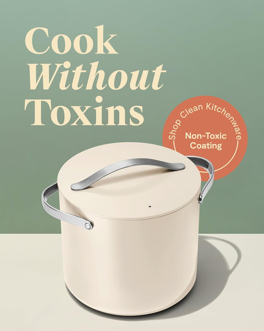 Stock Pot - 12 Qt Ceramic Coated Pot With Lid - Fee From  - Large Pot for Bigger Batches - Black