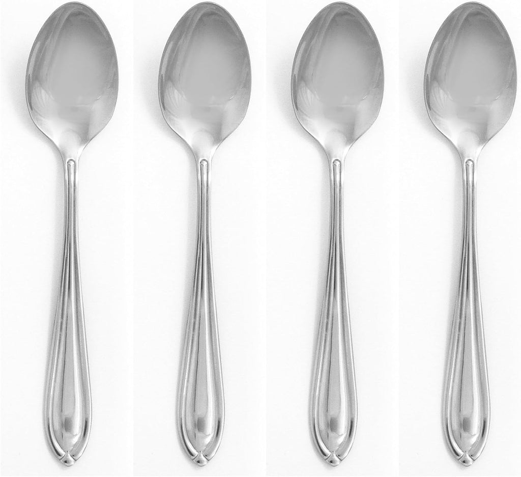 4 Pc Dinner Spoons, 0.35 LB, Metallic